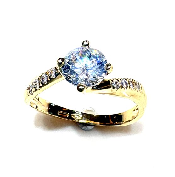 Anello CP gioielli Donna 9K in Oro giallo Cubic Zirconia 9K SOLITARIO ZIRC G 2.20 G - 9K SOLITARIO ZIRC G 2.20 G